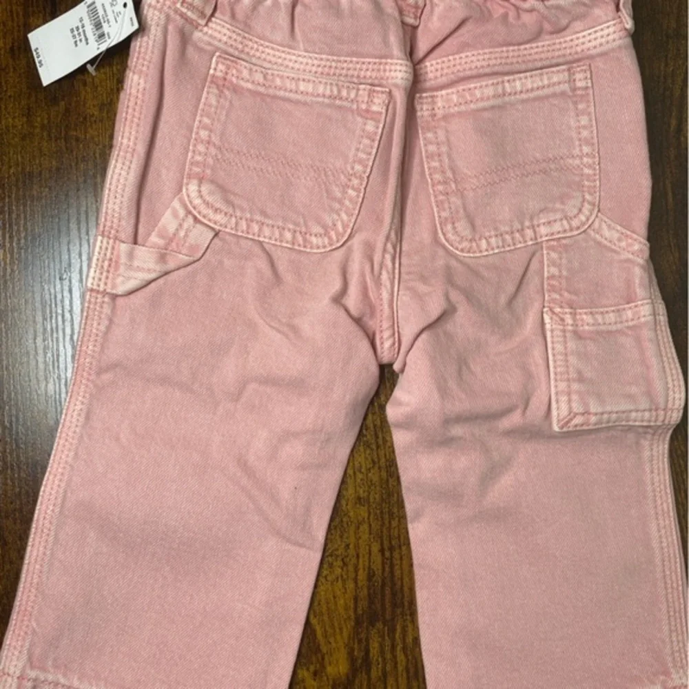 Gap Pink‎ Carpenter Jeans size 12-18m NWT